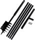 vidaXL Świder glebowy z uchwytem, 180 mm, z rurą przedłużającą, 5 m, stal 1