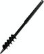 vidaXL Świder glebowy z uchwytem, 80 mm, przedłużany, 9 m, stal 5