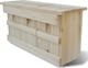 vidaXL Gniazdo dla wróbli 44 x 15,5 x 21,5 cm 1
