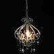 Lampa wisząca vidaXL Lampa sufitowa z koralikami, biała, okrągła, E14 2