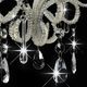 Lampa wisząca vidaXL Lampa sufitowa z koralikami, biała, okrągła, E14 4