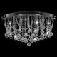 Lampa sufitowa vidaXL Lampa sufitowa z kryształkami i koralikami, srebrna, okrągła (281583) - 281583 1