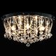 Lampa sufitowa vidaXL Lampa sufitowa z kryształkami i koralikami, srebrna, okrągła (281583) - 281583 3