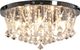 Lampa sufitowa vidaXL Lampa sufitowa z kryształkami i koralikami, srebrna, okrągła (281583) - 281583 5