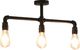 Lampa sufitowa vidaXL Lampa sufitowa, czarna, 3 żarówki E27 (281628) - 281628 1