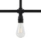 Lampa sufitowa vidaXL Lampa sufitowa, czarna, 3 żarówki E27 (281628) - 281628 5