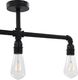 Lampa sufitowa vidaXL Lampa sufitowa, czarna, 3 żarówki E27 (281628) - 281628 6