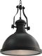 Lampa wisząca vidaXL Lampa sufitowa, czarna, okrągła, E27 (281624) - 281624 1