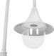 vidaXL Lampa ogrodowa na słupku, 120 cm, E27, aluminium, biała 4
