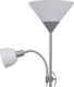 Lampa podłogowa vidaXL Lampa podłogowa szara 4