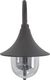 Kinkiet vidaXL Ścienna lampa ogrodowa, 42 cm, E27, aluminiowa, kolor brązu 2