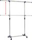 vidaXL Regulowany stojak/wieszak na ubrania, stal nierdzewna, srebrny 4