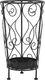 vidaXL Stojak na parasole w stylu vintage, metalowy, 26x46 cm, czarny 1
