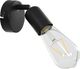 Kinkiet vidaXL Lampy, 2 szt., żarówki żarnikowe, 2 W, czarne, E27 3