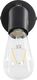 Kinkiet vidaXL Lampy, 2 szt., żarówki żarnikowe, 2 W, czarne, E27 5