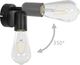 Kinkiet vidaXL Lampy, 2 szt., żarówki żarnikowe, 2 W, czarne, E27 6