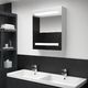 vidaXL Szafka łazienkowa z lustrem led 50x14x60cm 1