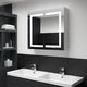 vidaXL Szafka łazienkowa z lustrem led 80x12.2x68cm 1