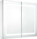 vidaXL Szafka łazienkowa z lustrem led 80x12.2x68cm 1