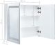 vidaXL Szafka łazienkowa z lustrem led 80x12.2x68cm 6