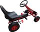 vidaXL Gokart dla dzieci, z pedałami, czerwony 1