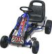 vidaXL Gokart dla dzieci, z regulacją siedziska, niebieski 2