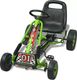 vidaXL Gokart dla dzieci, z regulacją siedziska, zielony 2