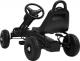 vidaXL Gokart na pedały z oponami pneumatycznymi, czarny 2