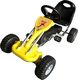 vidaXL Gokart z pedałami, żółty 1