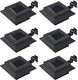 vidaXL Kwadratowe lampy solarne na zewnątrz, 6 szt, LED, 12 cm, czarne 1