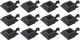 Kinkiet vidaXL Lampy solarne LED do ogrodu, 12 szt., kwadratowe, 12 cm, czarne 1