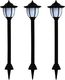 vidaXL Zewnętrzne lampy solarne LED, 3 szt., czarne 1