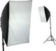 Lampa studyjna IShoot SOFTBOX 40x40cm + LAMPA + ŻARÓWKA 600W / 125W + STATYW 1