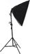 Massa SOFTBOX 50x70cm + OPRAWA NA CZTERY ŻARÓWKI E27 10