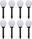 vidaXL Lampy do oświetlenia ścieżki, 8 szt, LED, 15 cm, ze szpikulcami 1