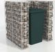 vidaXL Gabion do osłonięcia kosza na śmieci, 110x100x120 cm 2