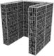vidaXL Gabion do osłonięcia kosza na śmieci, 110x100x120 cm 4