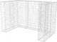 vidaXL Gabion osłonowy na 2 kosze na śmieci, stalowy, 180x100x120 cm 1