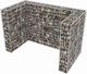 vidaXL Gabion osłonowy na 2 kosze na śmieci, stalowy, 180x100x120 cm 2