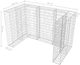 vidaXL Gabion osłonowy na 2 kosze na śmieci, stalowy, 180x100x120 cm 7