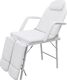 vidaXL Przenośny fotel kosmetyczny, ekoskóra, 185 x 78 x 76 cm, biały 2