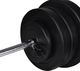 vidaXL Zestaw sztangi i 2 hantli 60.5 kg 1