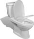 Zestaw kompaktowy WC vidaXL 70 cm cm biały (240549) 5