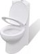 Zestaw kompaktowy WC vidaXL 68 cm cm biały (141133) 2