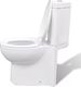 Zestaw kompaktowy WC vidaXL 68 cm cm biały (141133) 3