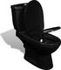 Zestaw kompaktowy WC vidaXL 70 cm cm czarny (240550) 4
