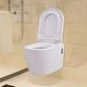 Miska WC vidaXL Podwieszana toaleta ceramiczna, biała 2