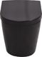 Miska WC vidaXL Podwieszana toaleta ceramiczna, czarna 6
