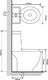 Zestaw kompaktowy WC vidaXL 66 cm cm czarny (141136) 5