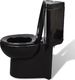 Zestaw kompaktowy WC vidaXL 68 cm cm czarny (141134) 3